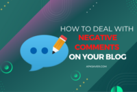 How to Deal with Negative Comments on Your Blog